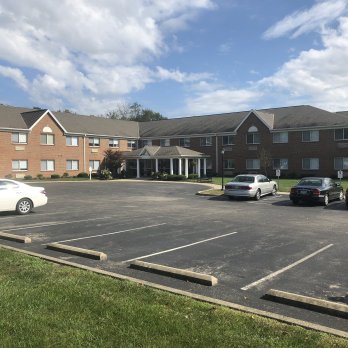 parking lot view of Station Hill building