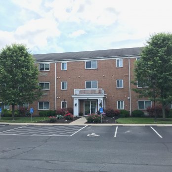 parking lot view of Springboro Commons building